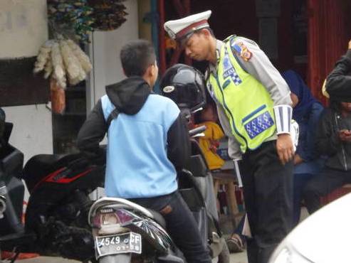 Polsek Katapang Gelar Razia Ranmor