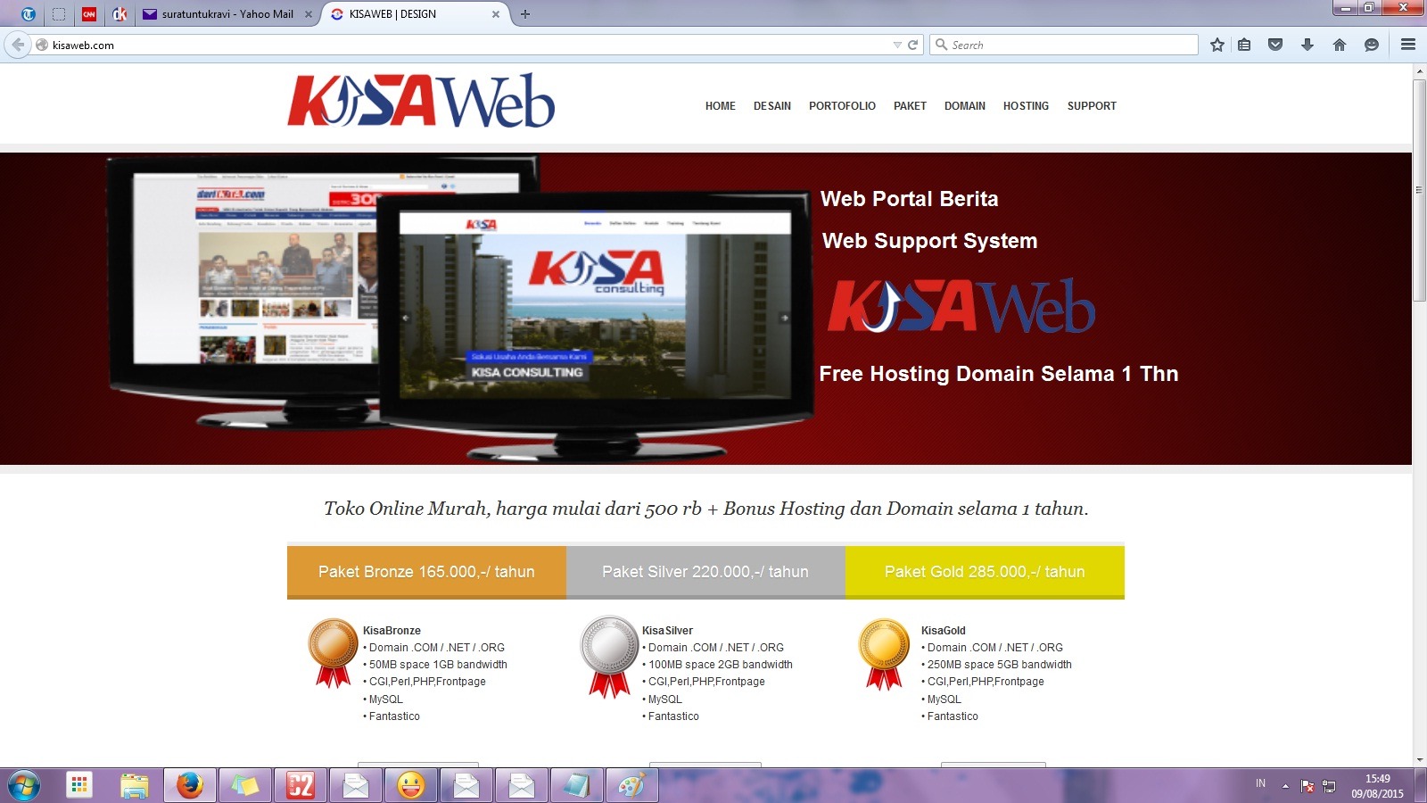 Membuat Website Mudah Bersama Kisaweb
