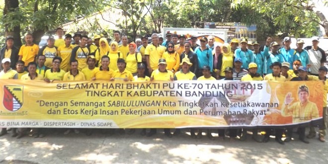 FC-UPTD PU Bina Marga Wilayah Banjaran Gelar Opsih Sabilulungan Hari Bakti PU