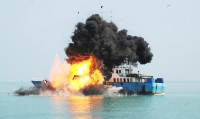 Pemerintah Tenggelamkan 151 Kapal Laut