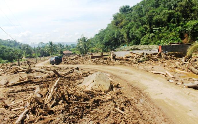 Kondisi Desa Sukakerti Pasca Banjir Bandang