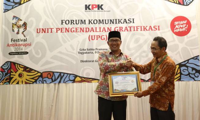 Persepsi Korupsi, Bandung Terendah