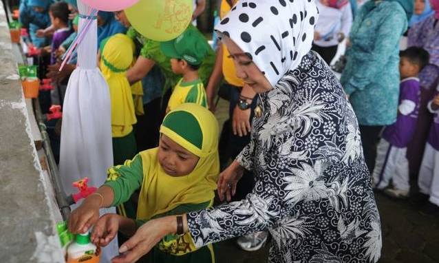 Kampanyekan Hidup Sehat dan Bersih, Kota Cimahi Peringati Hari Cuci Tangan Pakai Sabun