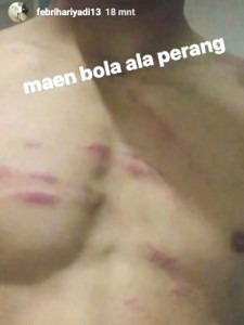 Febri: Maen Bola Ala Perang