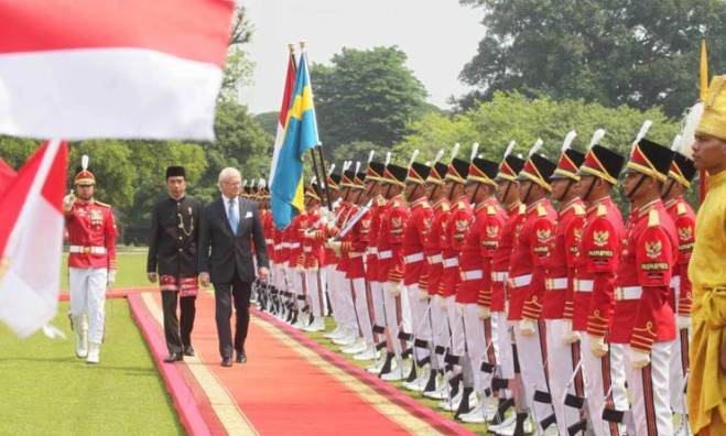 Sambut Raja Gustaf di Bandung