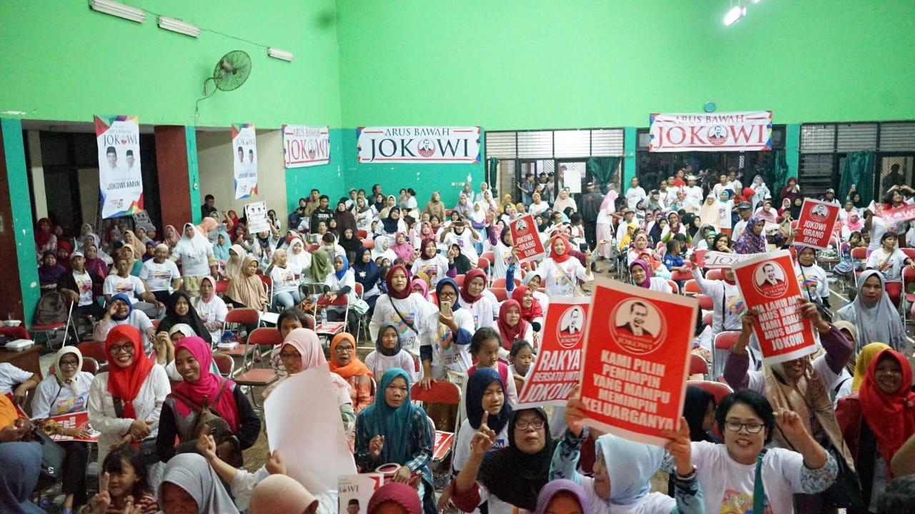 Mayoritas Emak-Emak di Cakung dukung Jokowi