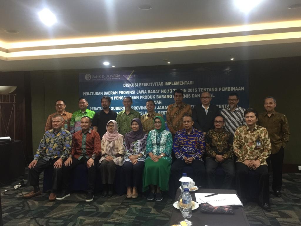 Di Bandung, BI Sulsel Gelar Diskusi Efektifitas Implementasi Perda Produk Barang Higienis dan Halal