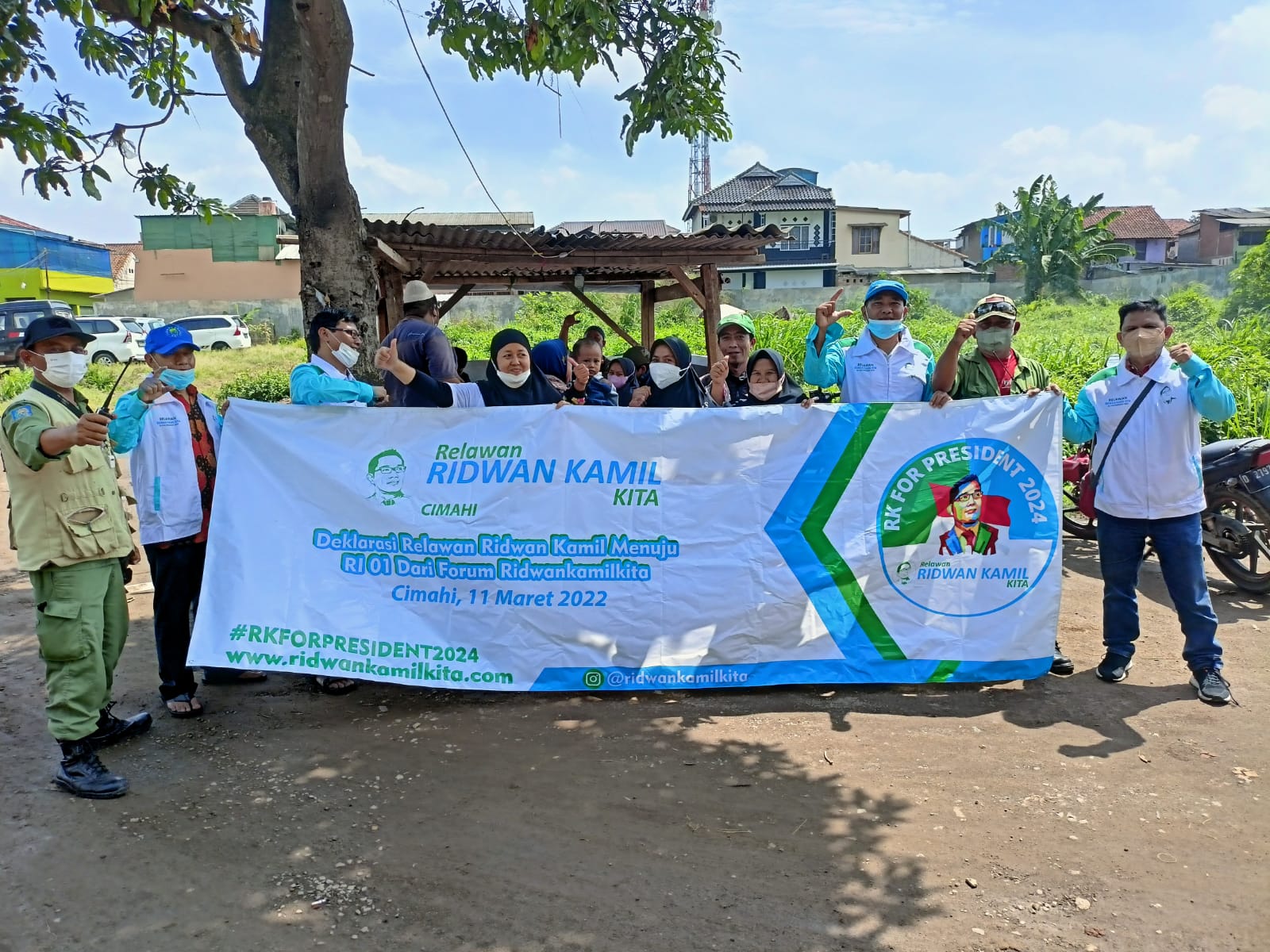 Relawan RidwanKamilKita Wilayah Cimahi Dengan Semangat Dorong  Ridwan Kamil  Maju di Pilpres 2024
