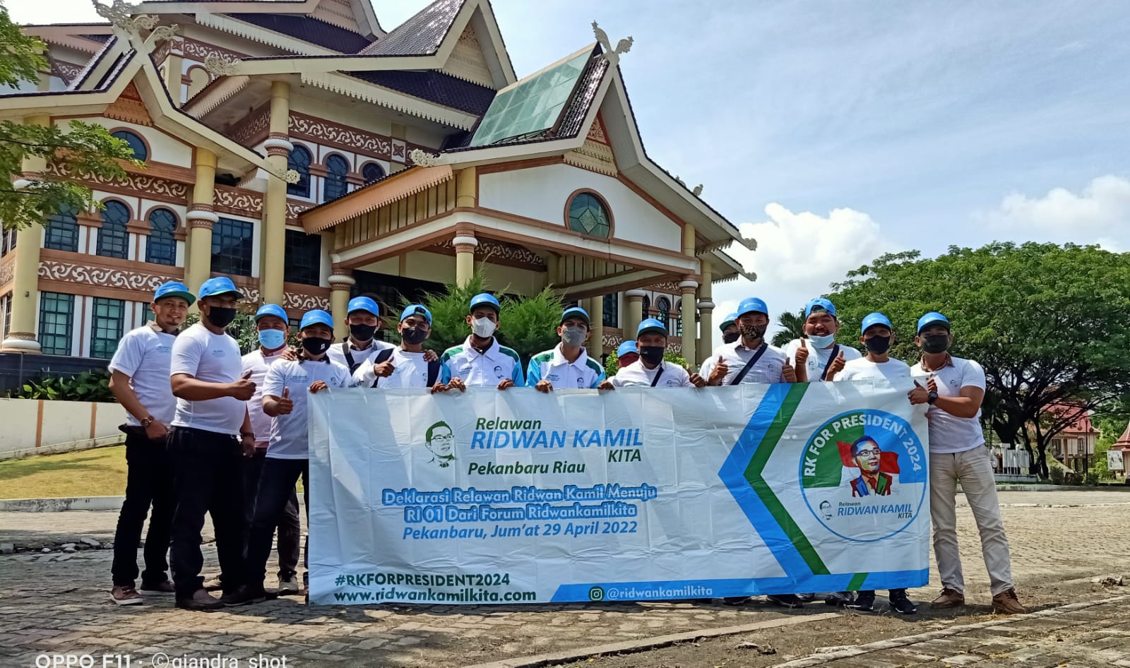 Relawan di Pekanbaru Riau Deklarasi Untuk Mendukung Ridwan Kamil Maju di Pilpres 2024