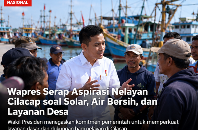 Ilustrasi AI pertemuan wakil presiden dengan nelayan Cilacap