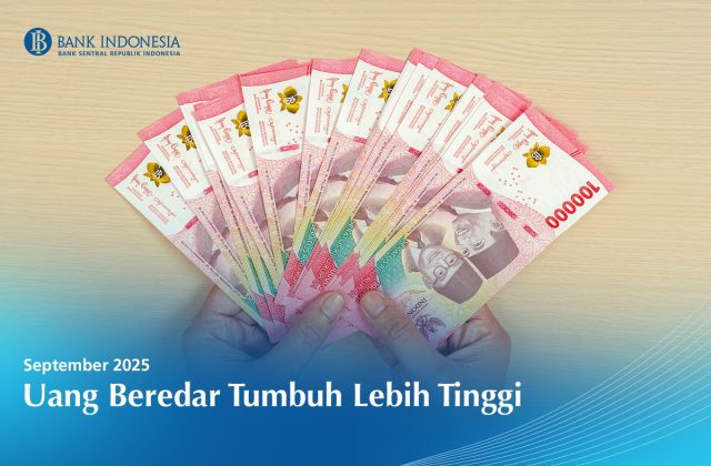 Uang rupiah sebagai ilustrasi perkembangan uang beredar Indonesia