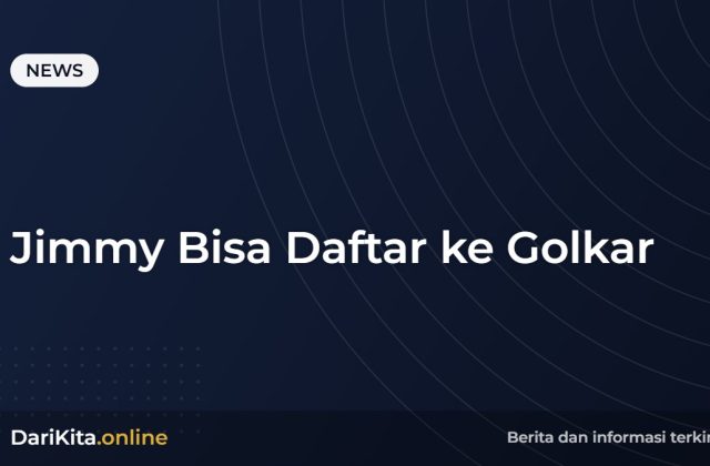 Jimmy Bisa Daftar ke Golkar