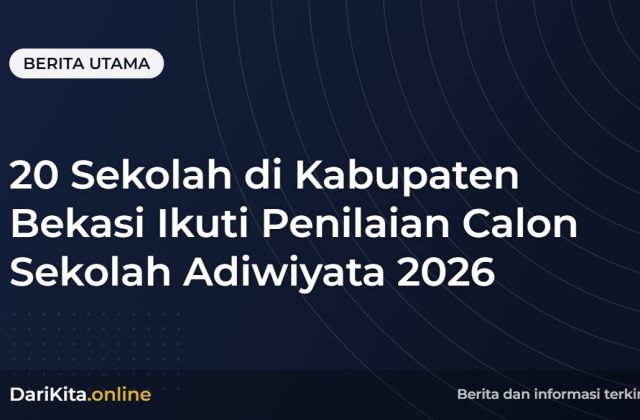 20 Sekolah di Kabupaten Bekasi Ikuti Penilaian Calon Sekolah Adiwiyata 2026