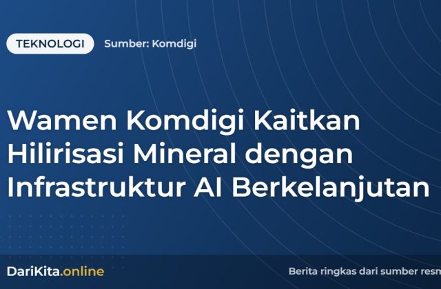 Wamen Komdigi Kaitkan Hilirisasi Mineral dengan Infrastruktur AI Berkelanjutan