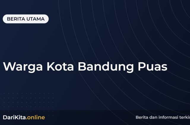 Warga Kota Bandung Puas